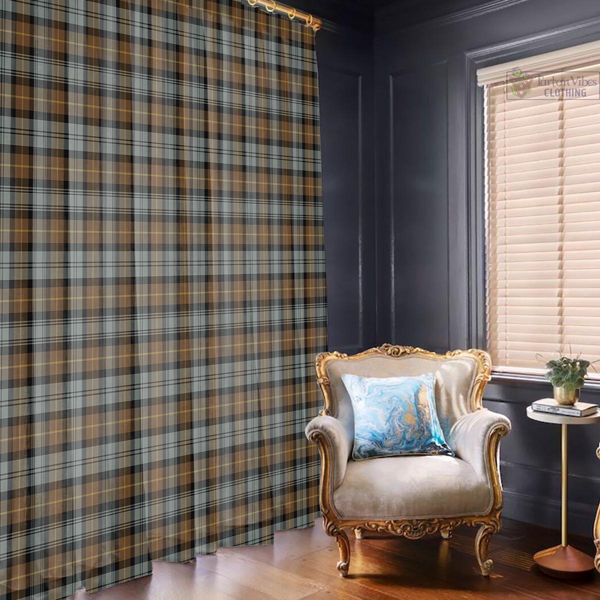 Gordon Weathered Tartan Window Curtain