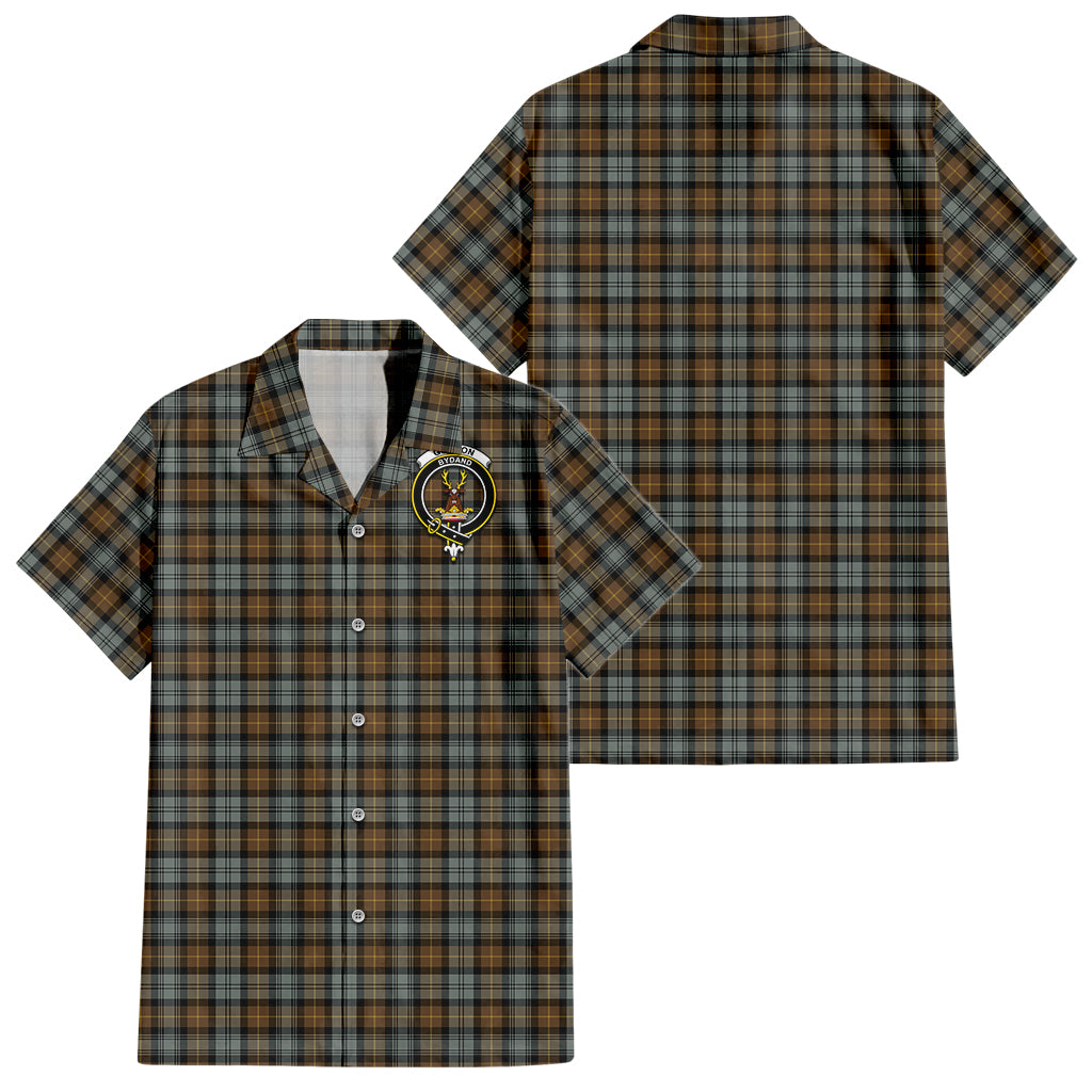 gordon-weathered-tartan-short-sleeve-button-down-shirt-with-family-crest