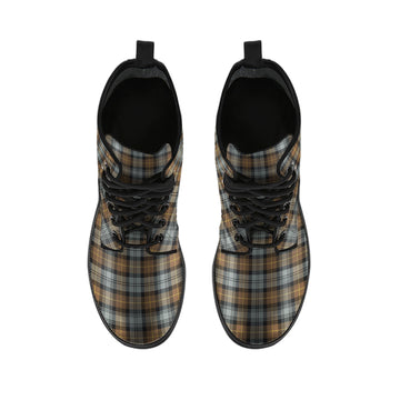 Gordon Weathered Tartan Leather Boots