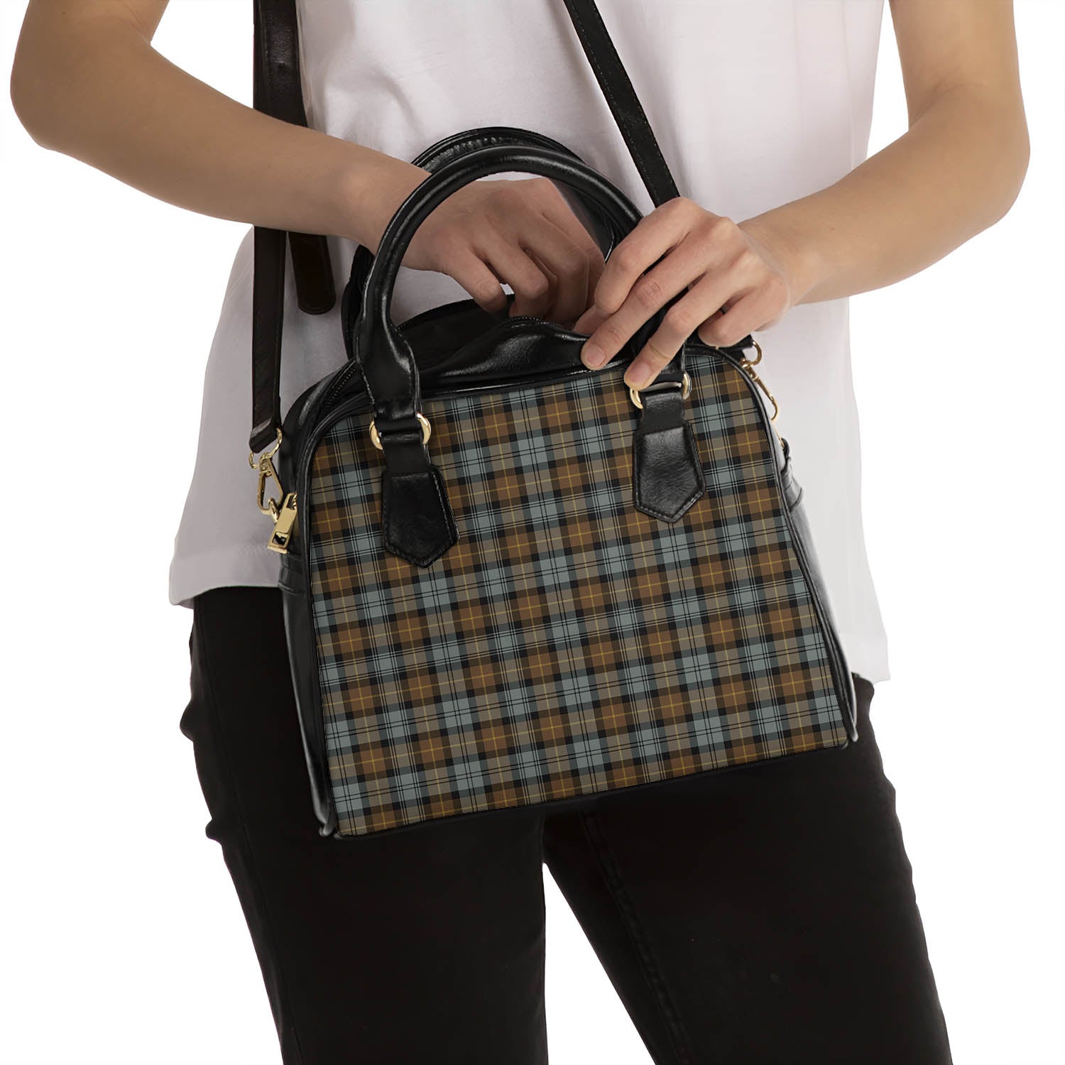 Gordon Weathered Tartan Shoulder Handbags - Tartanvibesclothing