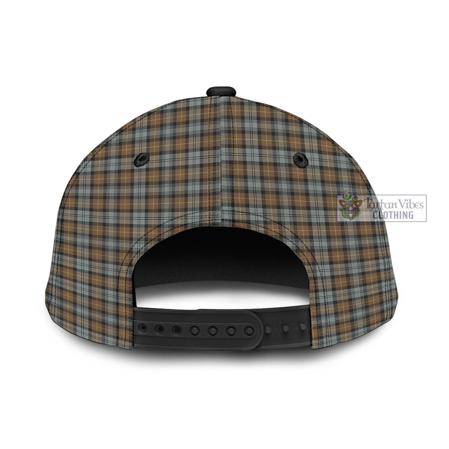 Tartan Vibes Clothing Gordon Weathered Tartan Classic Cap with Family Crest In Me Style