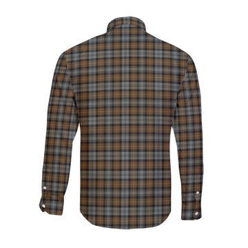 Gordon Weathered Tartan Long Sleeve Button Up Shirt with Family Crest