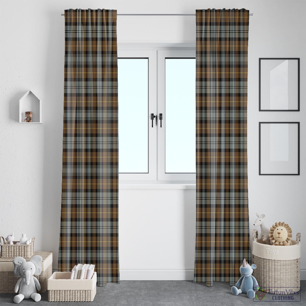 Gordon Weathered Tartan Window Curtain