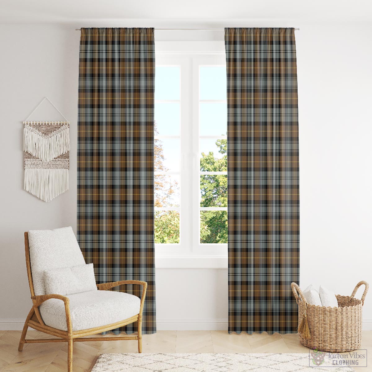 Gordon Weathered Tartan Window Curtain