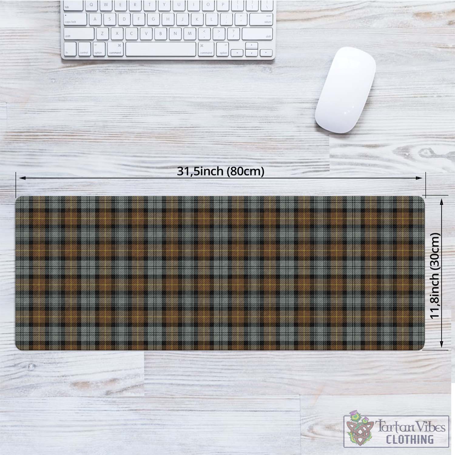 Tartan Vibes Clothing Gordon Weathered Tartan Mouse Pad