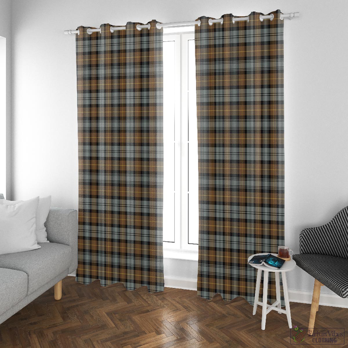 Gordon Weathered Tartan Window Curtain