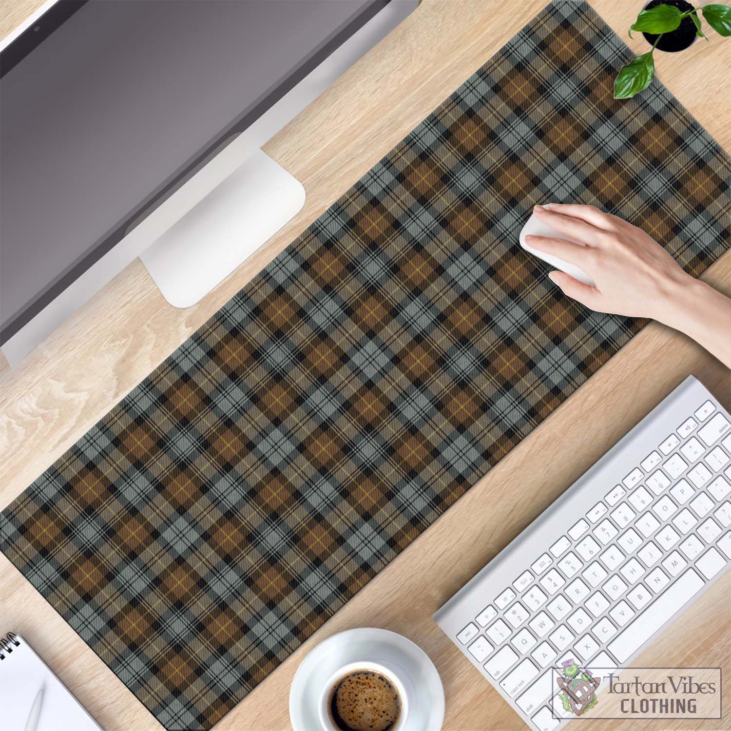 Tartan Vibes Clothing Gordon Weathered Tartan Mouse Pad