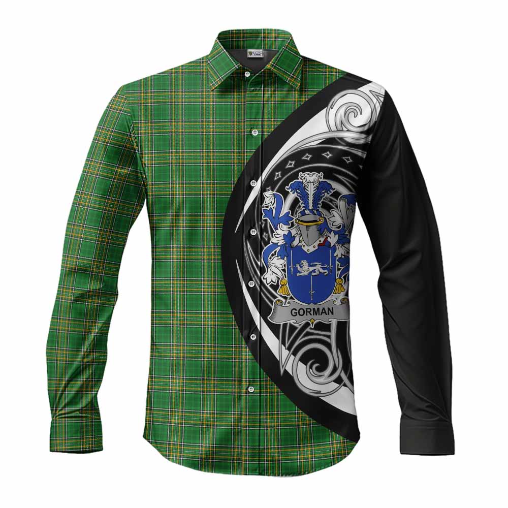 Gorman Irish Clan Long Sleeve Button Shirt Celtic Circle Style Men's Shirt S - Tartan Vibes Clothing