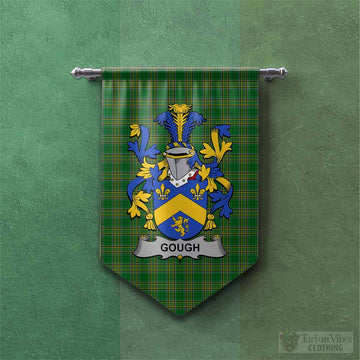 Gough Irish Clan Tartan Gonfalon, Tartan Banner with Coat of Arms Chevron - Tartan Vibes Clothing