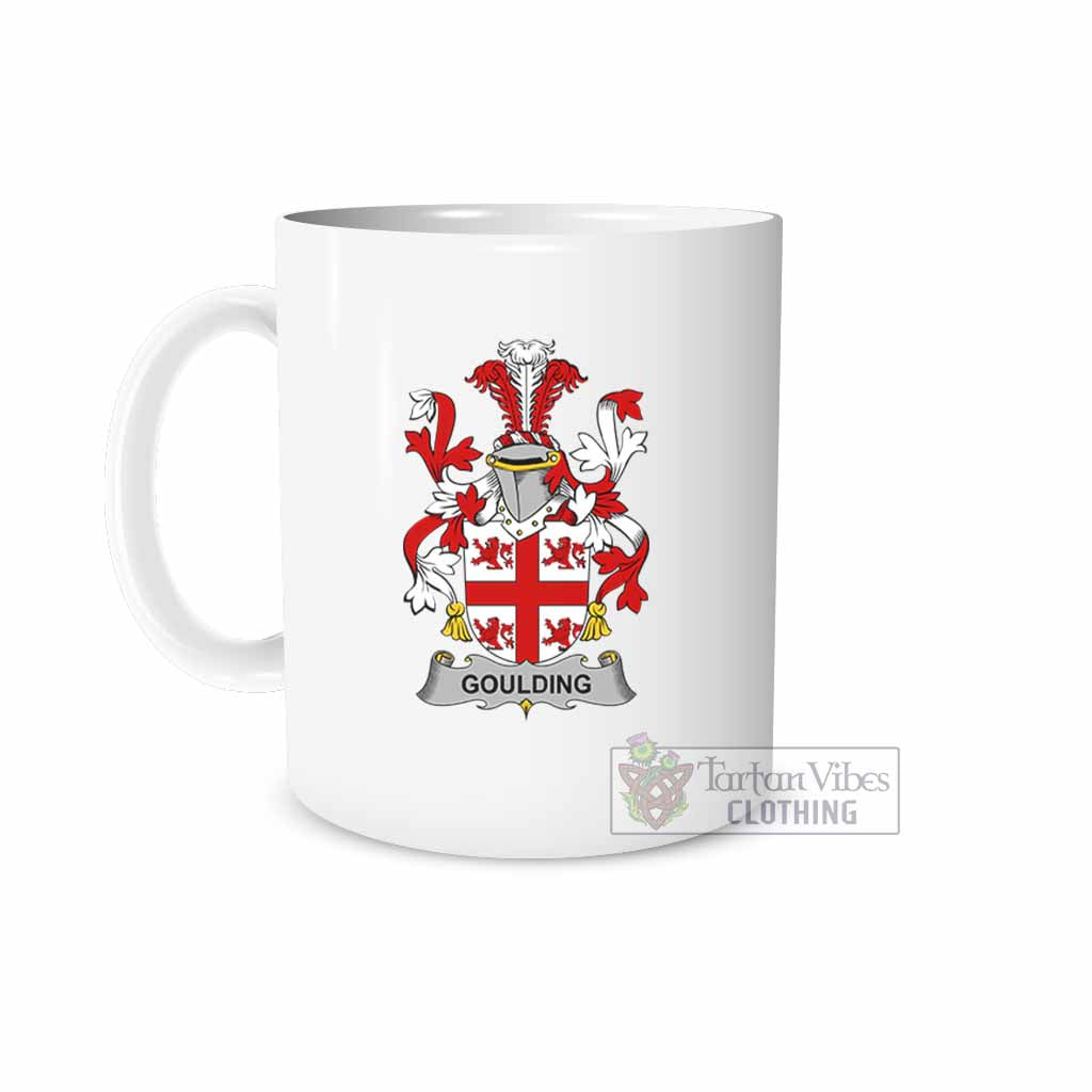 Goulding Irish Clan Coat of Arms Ceramic Mug White - 2D-tartanvibesclothing