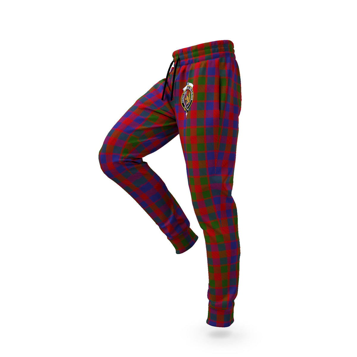 Gow Tartan Joggers Pants with Family Crest S - Tartan Vibes Clothing