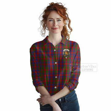 Gow Tartan Women's Casual Shirt with Family Crest DNA In Me Style