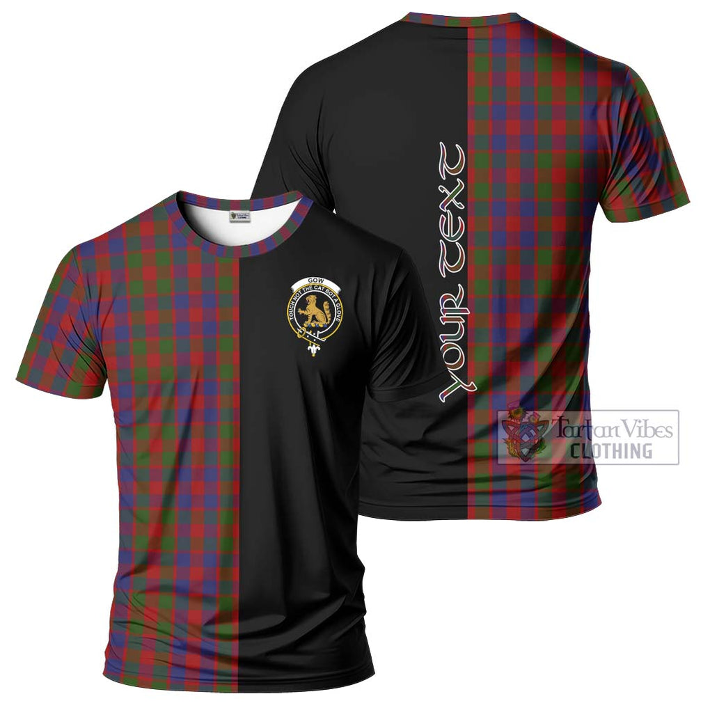 Gow Tartan T-Shirt with Family Crest and Half Of Me Style Kid's Shirt - Tartanvibesclothing Shop