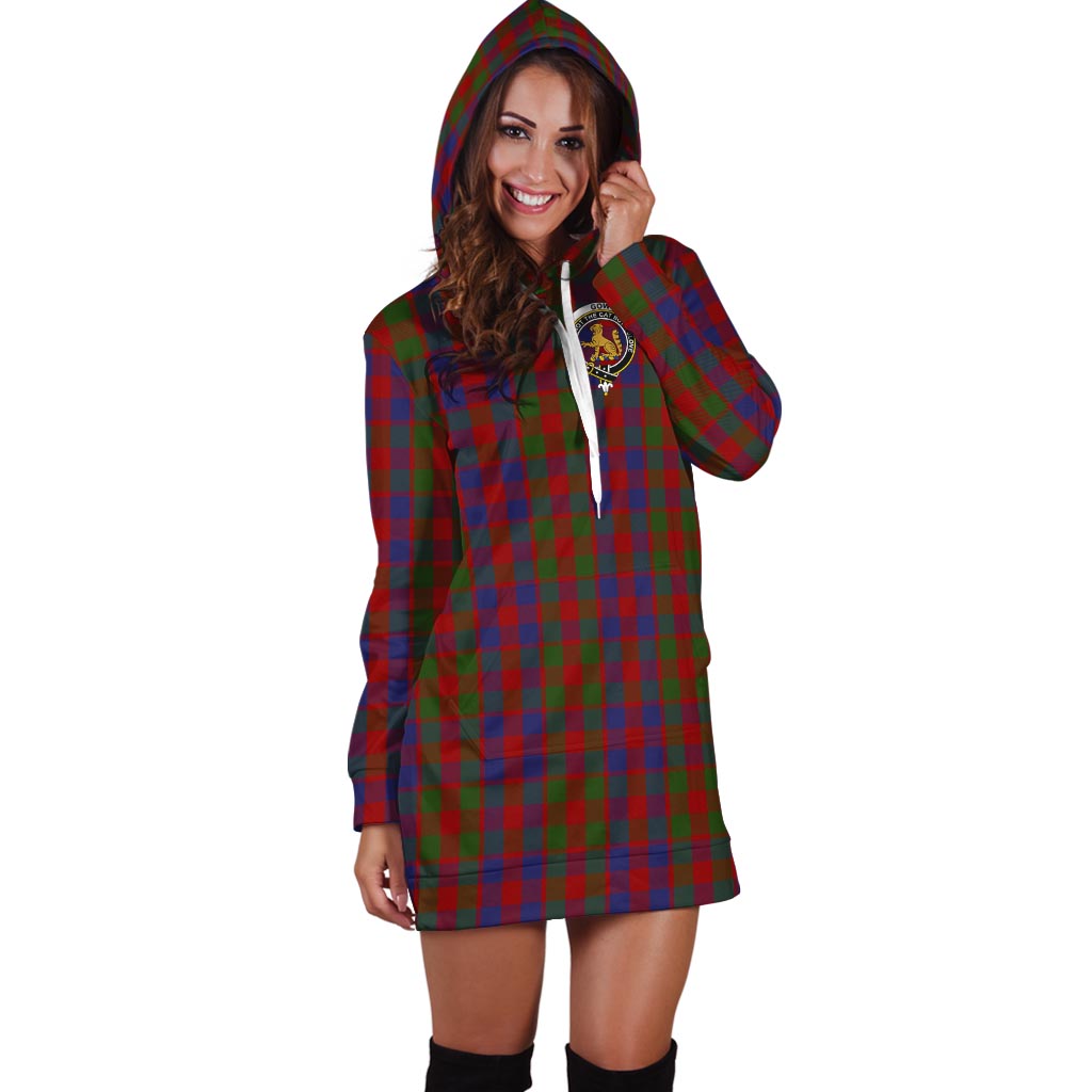 Gow Tartan Hoodie Dress with Family Crest - Tartan Vibes Clothing