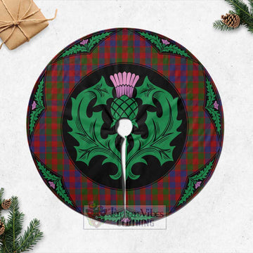 Gow Tartan Christmas Tree Skirt Scottish Thistle Style