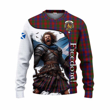 Gow Crest Tartan Knitted Sweater Inspired by the Freedom of Scottish Warrior