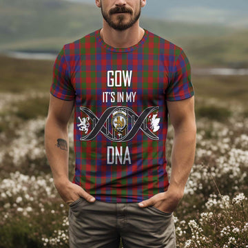 Gow Tartan T-Shirt with Family Crest DNA In Me Style