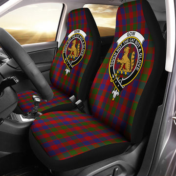 Gow Tartan Car Seat Cover with Family Crest