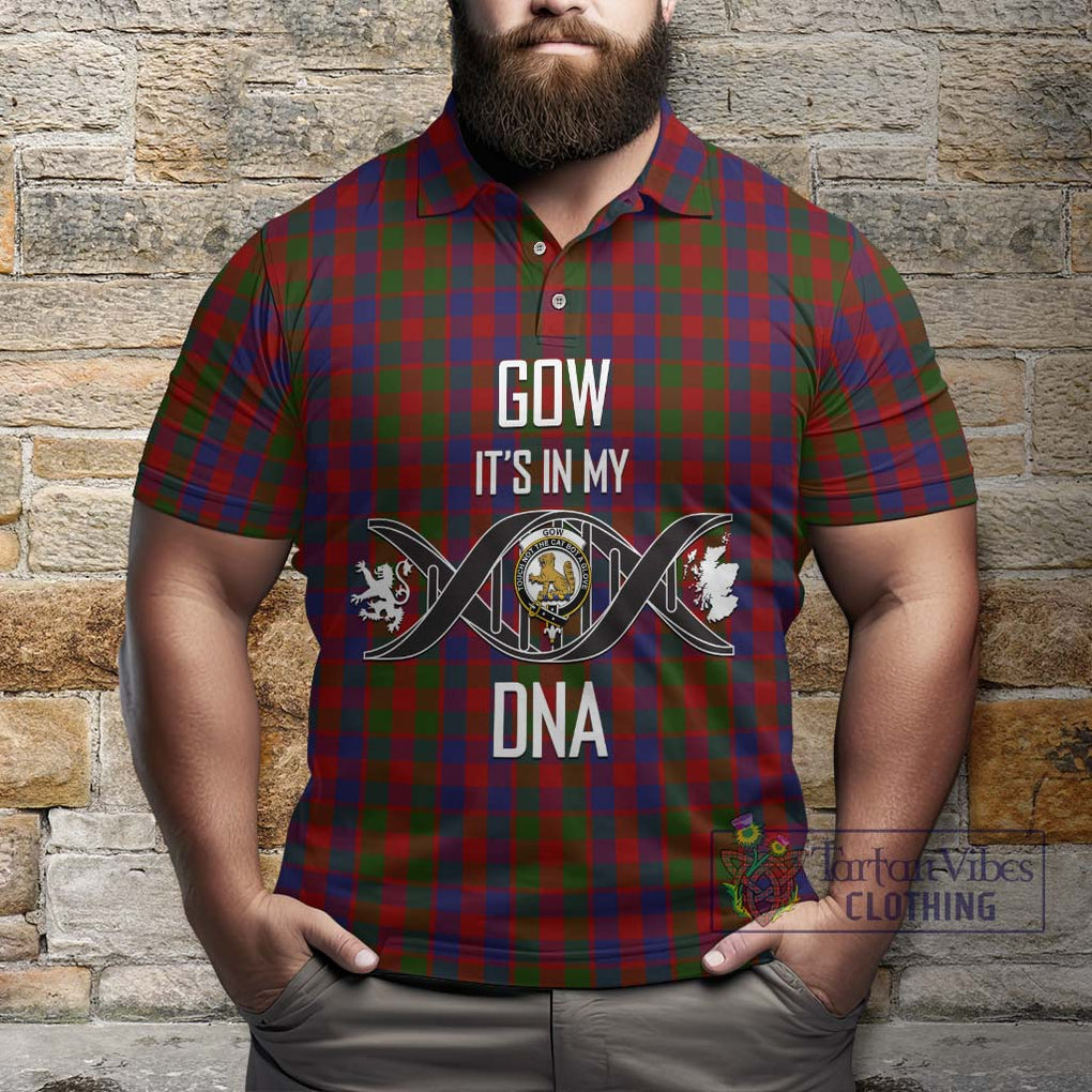 Gow Tartan Polo Shirt with Family Crest DNA In Me Style Kid - Tartanvibesclothing Shop