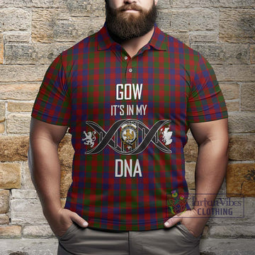 Gow Tartan Polo Shirt with Family Crest DNA In Me Style