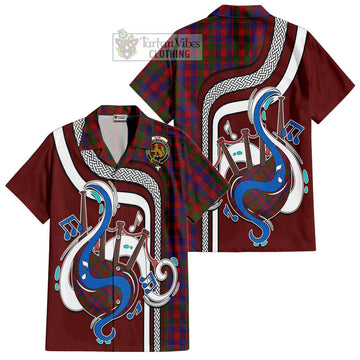 Gow Tartan Short Sleeve Button Shirt with Epic Bagpipe Style