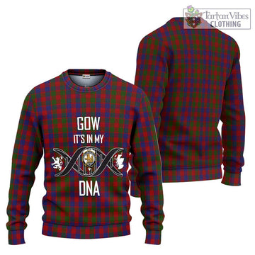 Gow Tartan Ugly Sweater with Family Crest DNA In Me Style