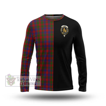 Gow Tartan Long Sleeve T-Shirt with Family Crest and Half Of Me Style