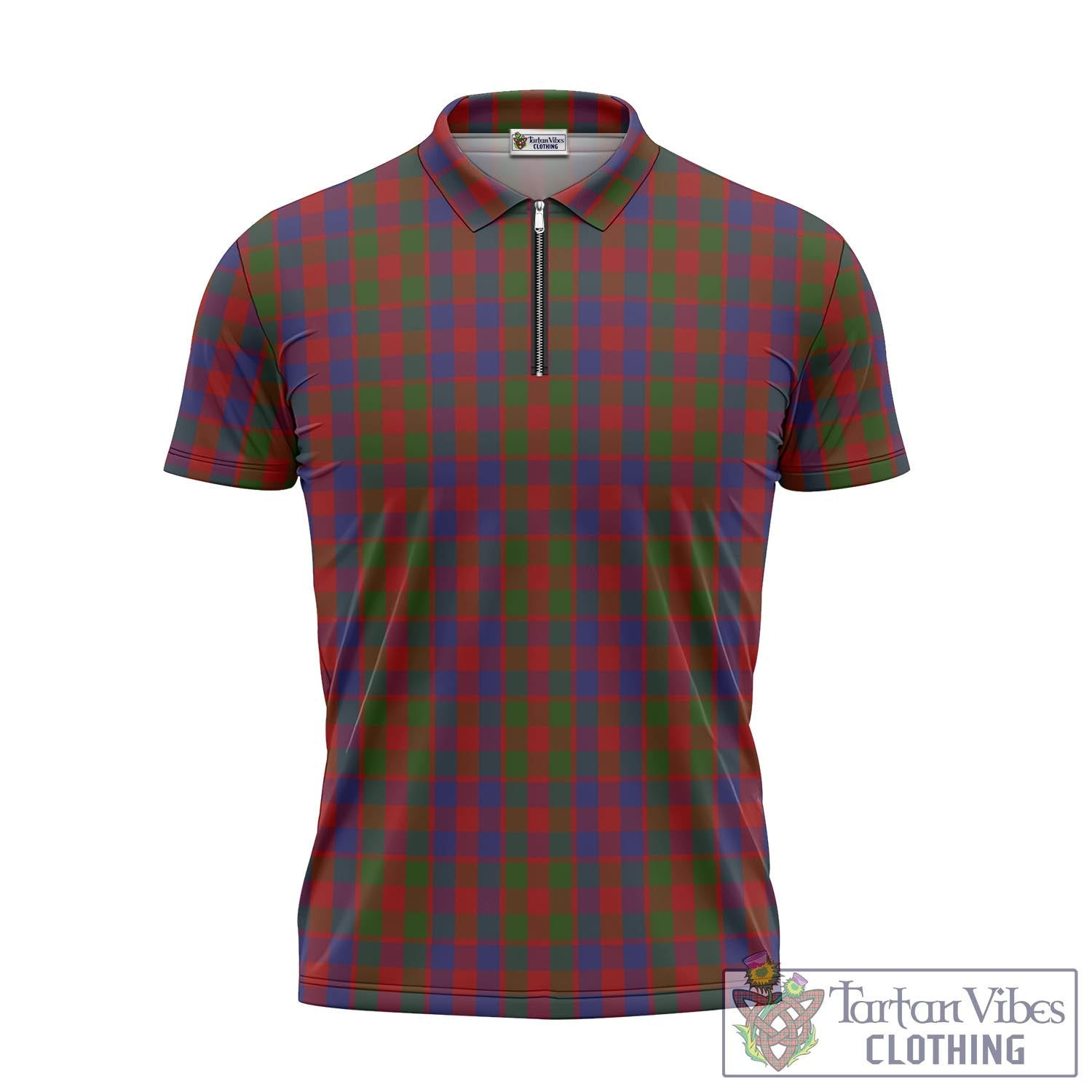 Tartan Vibes Clothing Gow Tartan Zipper Polo Shirt