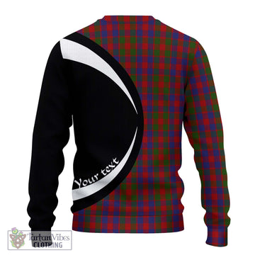 Gow Tartan Ugly Sweater with Family Crest Circle Style