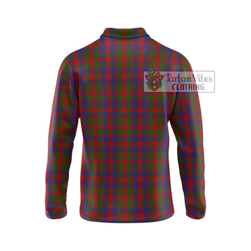 Gow Tartan Long Sleeve Polo Shirt with Family Crest DNA In Me Style - Tartan Vibes Clothing