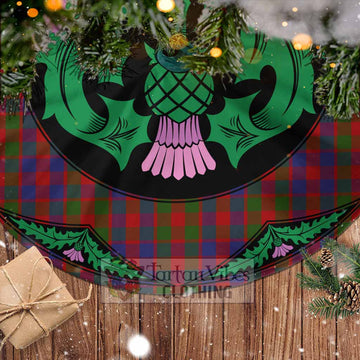 Gow Tartan Christmas Tree Skirt Scottish Thistle Style