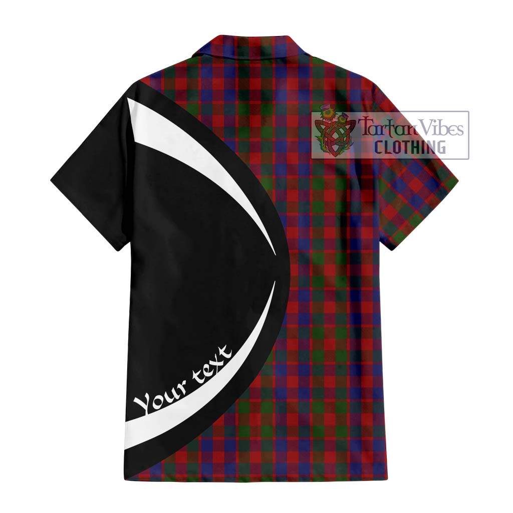 Gow Tartan Hawaiian Shirt with Family Crest Circle Style - Tartan Vibes Clothing