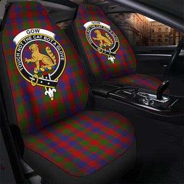 Gow Tartan Car Seat Cover with Family Crest