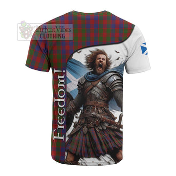 Gow Crest Tartan Cotton T-shirt Inspired by the Freedom of Scottish Warrior