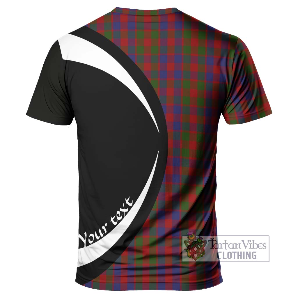 Gow Tartan T-Shirt with Family Crest Circle Style - Tartan Vibes Clothing