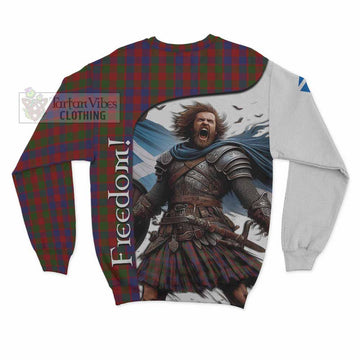 Gow Crest Tartan Sweatshirt Inspired by the Freedom of Scottish Warrior