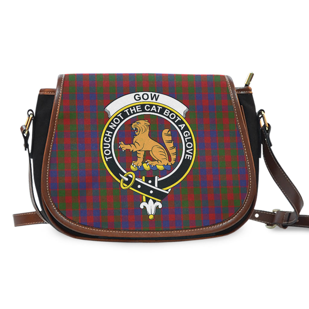 Gow Tartan Saddle Bag with Family Crest - Tartan Vibes Clothing