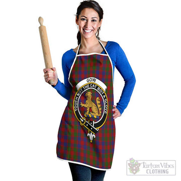 Gow Tartan Apron with Family Crest