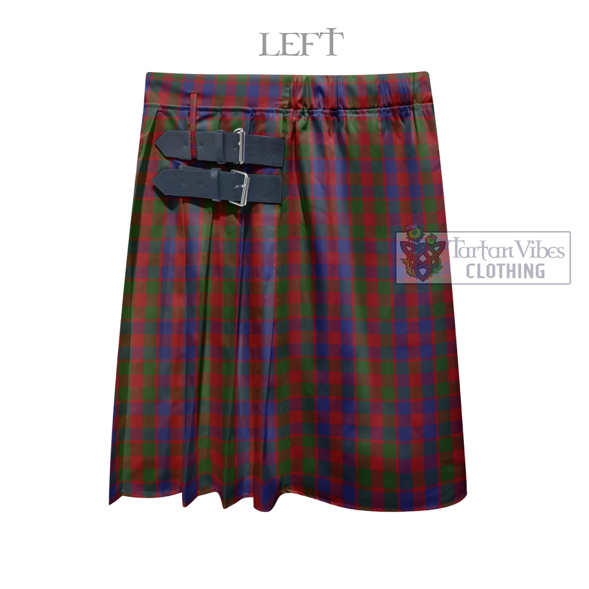 Tartan Vibes Clothing Gow Tartan Men's Pleated Skirt - Fashion Casual Retro Scottish Style