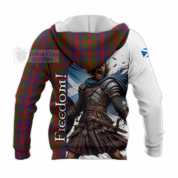 Gow Crest Tartan Knitted Hoodie Inspired by the Freedom of Scottish Warrior