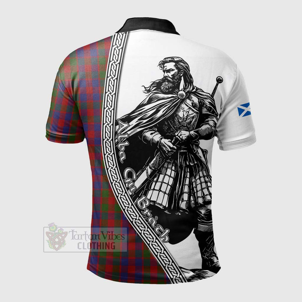 Tartan Vibes Clothing Gow Tartan Clan Crest Polo Shirt with Highlander Warrior Celtic Style