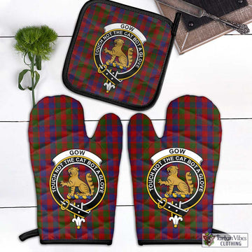 Gow Tartan Combo Oven Mitt & Pot-Holder with Family Crest