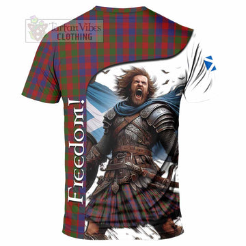 Gow Crest Tartan T-Shirt Inspired by the Freedom of Scottish Warrior