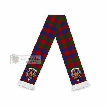 Gow Tartan Ruffneck Scarf with Family Crest - Tartan Vibes Clothing