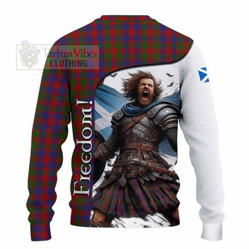 Gow Crest Tartan Knitted Sweater Inspired by the Freedom of Scottish Warrior