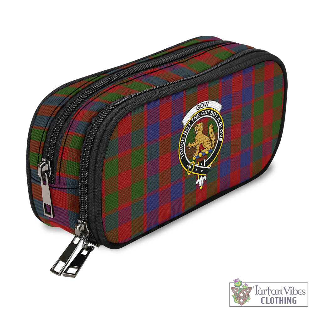 Tartan Vibes Clothing Gow Tartan Pen and Pencil Case with Family Crest