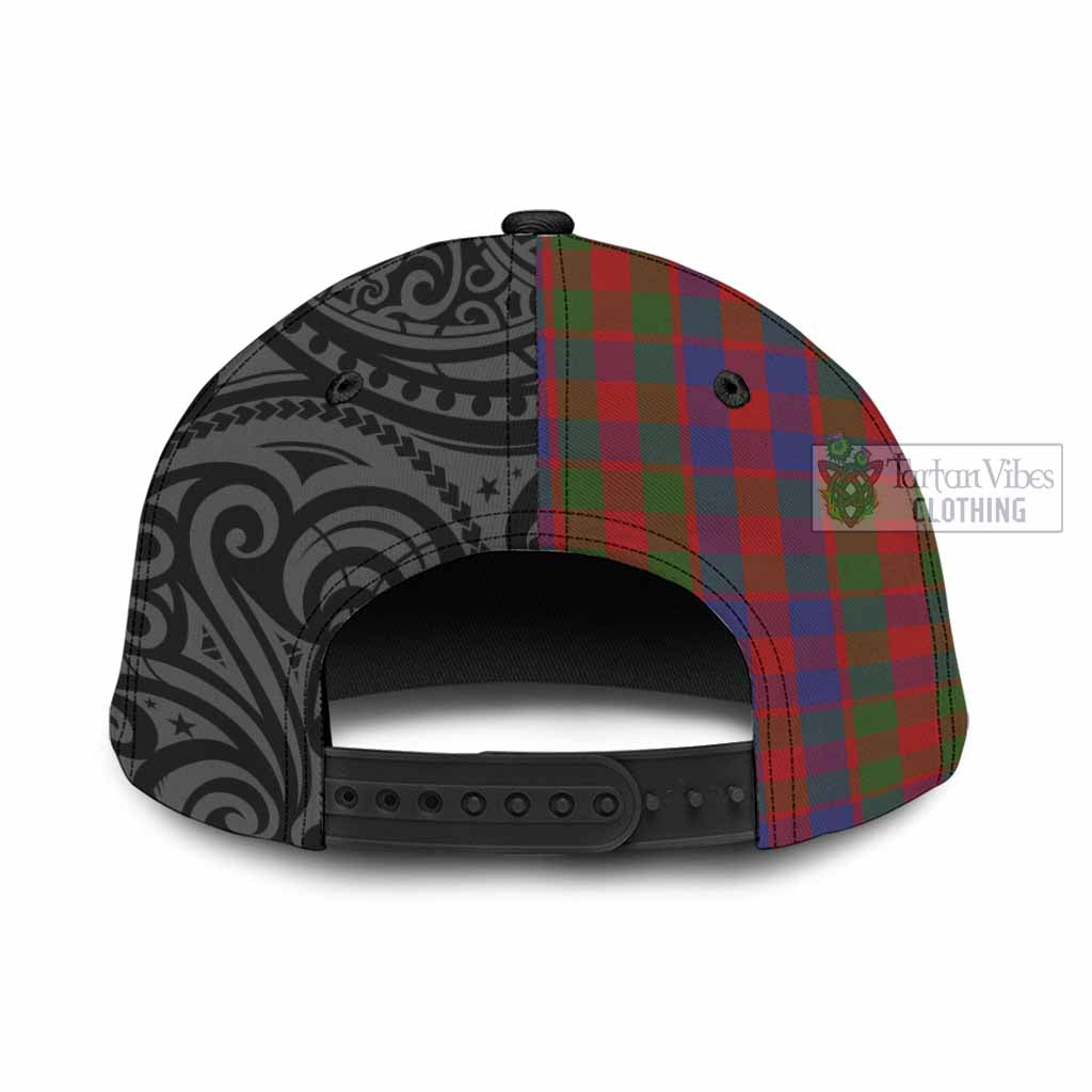 Tartan Vibes Clothing Gow Tartan Classic Cap with New Zealand Silver Fern Half Style