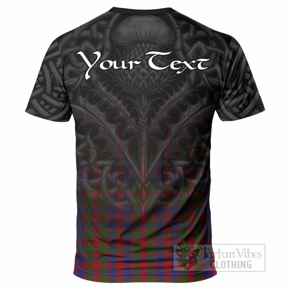 Tartan Vibes Clothing Gow Tartan T-Shirt with Family Crest Celtic Thistle Vibes