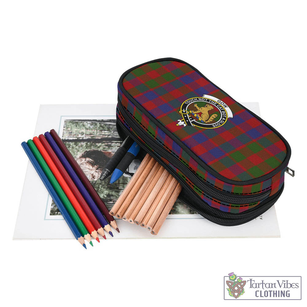 Tartan Vibes Clothing Gow Tartan Pen and Pencil Case with Family Crest