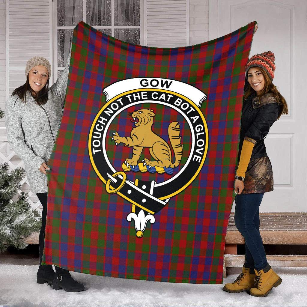 gow-tartab-blanket-with-family-crest